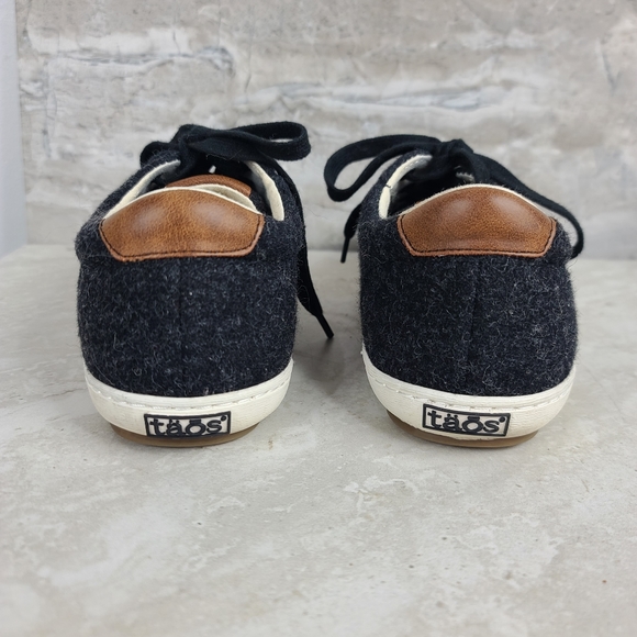 Taos STAR BURST Black Wool Sneakers 7.5 - Picture 6 of 11